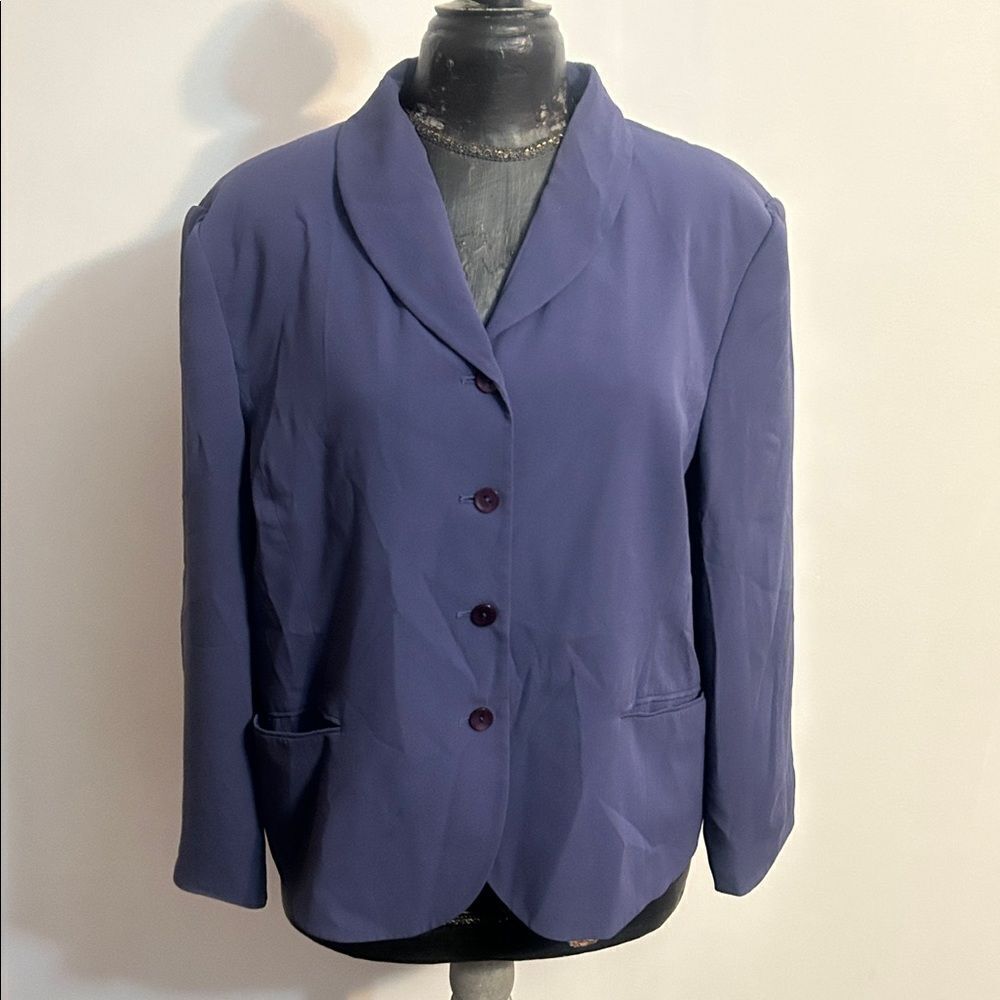 Talbots Lavender Pure Silk Blazer, size 18